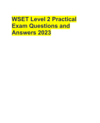WSET Level 2 Practical Exam Questions and Answers 2023 