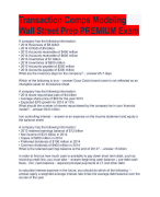 Transaction Comps Modeling  Wall Street Prep PREMIUM Exam