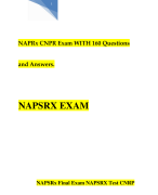 NAPSR Final Exam 2023 / NAPSRx Final Exam 2023 (160 Q & A) |Verified Answers, 100% Correct|
