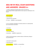 2024 NR 511 REAL EXAM QUESTIONS  AND ANSWERS GRADED A+