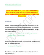 NR509 / NR 509 Midterm Exam Q & As BEST EXAM  SOLUTION GUARANTEED SUCCESS(Latest 2022 /  2023): Advanced Physical Assessment –GRADED A+ Chamberlain