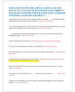 WISCONSIN PESTICIDE APPLICATOR EXAM 2023- 2024 ACTUAL EXAM 170 QUESTIONS AND CORRECT  DETAILED ANSWE