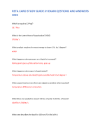 RETA CARO STUDY GUIDE JH EXAM QESTIONS AND ANSWERS 2024