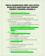 OMVIC EXAMINATION PREP 2024 ACTUAL  EXAM WITH QUESTIONS AND VERIFIED  CORRECT ANSWERS/GRADED A+