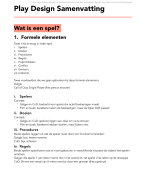 Samenvatting Play Design Blok 7 CMD Avans