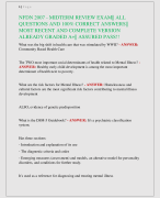 NFDN 2007 - MIDTERM EXAM REVIEW| ALL  QUESTIONS AND CORRECT ANSWERS|| MOST  RECENT AND COMPLETE VERSION ALREADY  GRADED A+||| ASSURED PASS!!!