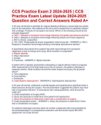 Psychopharmacology NR 546 Practice Exam  2024-2025 All Verified Quiz with Accurate Solutions Aranking Allpass | NR 546 Psychopharmacology  Midterm Exam 2024-2025 Questions and  Correct Answers Rated A+ 