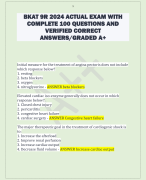 BKAT 9R 2024 ACTUAL EXAM WITH  COMPLETE 100 QUESTIONS AND  VERIFIED CORRECT  ANSWERS/GRADED A+