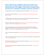 HFMA CRCR EXAM, CERTIFICATION EXAM, PRACTICE  EXAM AND A STUDY GUIDE LATEST 2024 ACTUAL EXAM  300 QUESTIONS AND CORRECT DETAILED ANSWERS WITH  RATIONALES (VERIFIED ANSWERS) |ALREADY GRADED A+ 