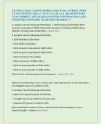 TRANSACTION COMPS MODELLING WALL STREET PREP  EXAM NEWEST 2024 ACTUAL EXAM ALL 100 QUESTIONS  AND CORRECT DETAILED ANSWERS WITH RATIONALES  (VERIFIED ANSWERS) |ALREADY GRADED A+