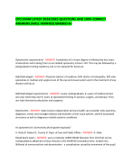 CPO EXAM LATEST 2024/2025 QUESTIONS AND 100% CORRECT ANSWERS (WELL VERIFIED) GRADED A+