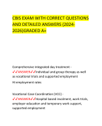 CBIS EXAM WITH CORRECT QUESTIONS  AND DETAILED ANSWERS (2024- 2026)GRADED A+