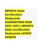   MPOETC State Certification Studycards GUARANTEED PASS 2023 100%// MPOETC State Certification Studycards LATEST UPDATE 
