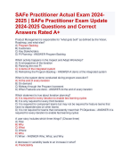 AWS Cloud Practitioner Actual Exam 2024- 2025 | AWC Cloud Practitioner Exam Update  2024-2025 Questions and Correct Answers  Rated A+ | Verified AWC Cloud Practitioner Exam 2024 Quiz with Accurate Solutions Aranking Allpass 