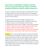 MED SURG ATI ASSESSMENT A NEWEST 2024 REAL ACTUAL EXAM QUESTIONS AND CORRECT CERTIFIED ANSWERS VERIFIED BY EXPERTS ALREADY GRADED A+