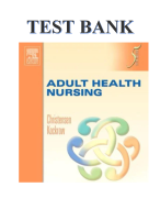 Christensen and Kockrow Adult Health Nursing 5th Edition Test Bank