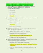NURS 251 EXAM MODULE 1 PHARMACOLOGY PORTAGE  LEARNING QUESTIONS & CORRECT ANSWERS LATEST