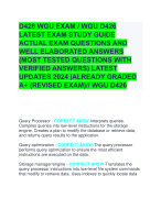 D426 WGU EXAM / WGU D426  LATEST EXAM STUDY GUIDE  ACTUAL EXAM QUESTIONS AND  WELL ELABORATED ANSWERS  (MOST TESTED QUESTIONS WITH  VERIFIED ANSWERS) LATEST  UPDATES 2024 |ALREADY GRADED  A+ (REVISED EXAM)// WGU D426