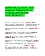 Hondros NUR 221 Final Exam  Answered Correctly – Expert  Verified | Latest Version  2024/2025//NUR 221