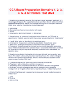CCA Exam Preparation Domains 1, 2, 3,  4, 5, & 6 Practice Test 2023