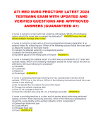 HESI PN EXIT EXAM VERSION 3 EXAM  LATEST 2024 WITH UPDATED QUESTIONS  AND DETAILED CORRECT ANSWERS WITH  RATIONALES (ALREADY GRADED A+)