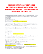 HESI EXIT EXAM REVIEW (NIGHTINGALE  COLLEGE) 2024 WITH UPDATED QUESTIONS AND DETAILED CORRECT ANSWERS WITH RATIONALES (ALREADY GRADED A+)