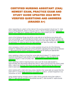 ATI CAPSTONE COMPREHENSIVE  PREDICTOR FORM B LATEST 2024 WITH  UPDATED QUESTIONS AND DETAILED  CORRECT ANSWERS (ALREADY GRADED  A+) 