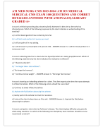 ATI MED SURG CMS 2023-2024 /ATI RN MEDICAL  SURGICAL CMS EXAM 100 QUESTIONS AND CORRET  DETAILED ANSWERS WITH ATIONALES|ALREADY  GRADED A+ 