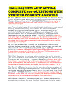 2024-2025 NEW AHIP ACTUAL COMPLETE 300+QUESTIONS WITH VERIFIED CORRECT ANSWERS