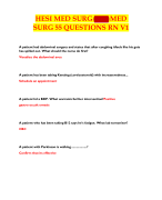 HESI RN EXIT PROCTORED EXAM VERSION 1 COMPLETE EXAM QUESTION AND ANSWERS