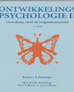 Samenvatting Ontwikkelingspsychologie II