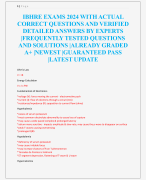 IBHRE EXAMS 2024 WITH ACTUAL  CORRECT QUESTIONS AND VERIFIED  DETAILED ANSWERS BY EXPERTS  |FREQUENTLY TESTED QUESTIONS  AND SOLUTIONS |ALREADY GRADED  A+ |NEWEST |GUARANTEED PASS  |LATEST UPDATE