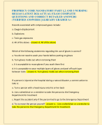PROPHECY CORE MANDATORY PART 1,2 AND 3 NURSING  RELIAS LATEST 2024 ACTUAL EXAM COMPLETE  QUESTIONS AND CORRECT DETAILED ANSWERS  (VERIFIED ANSWERS) |ALREADY GRADED A+
