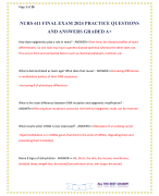 NURS 611 FINAL EXAM 2024 PRACTICE QUESTIONS AND ANSWERS GRADED A+