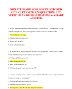 NGN ATI MATERNAL NEWBORN PROCTORED 2023-2024 VERSION EXAM WITH 70 QUESTIONS WITH DETAILED VERIFIED ANSWERS (100% CORRECT) AND RATIONALE 