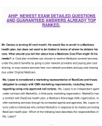 AHIP NEWEST EXAM DETAILED QUESTIONS AND GUARANTEED ANSWERS ALREADY TOP RANKED.