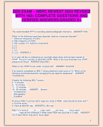 SDS EXAM – NBRC NEWEST 2024 REVISED  WITH 160+ COMPLETE QUESTIONS AND  VERIFIED ANSWERS/GRADED A+