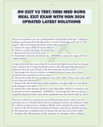 RN EXIT V2 TEST/HESI MED SURG  REAL EXIT EXAM WITH NGN 2024  UPDATED LATEST SOLUTIONS 
