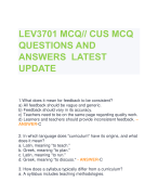 LEV3701 MCQ// CUS MCQ  QUESTIONS AND  ANSWERS LATEST  UPDATE