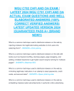 WGU C702 CHFI AND OA EXAM /  LATEST 2024 WGU C701 CHFI AND OA  ACTUAL EXAM QUESTIONS AND WELL  ELABORATED ANSWERS (100%  CORRECT VERIFIED ANSWERS)  LATEST UPDATED VERSION 2024  |GUARANTEED PASS A+ (BRAND  NEW!!)