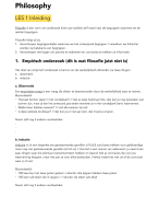 Samenvatting Philosophy Blok 7 CMD