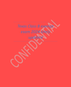 Texas Class B exempt  exam 2024 lately  updated