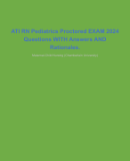 VATI Document - VATI (virtual ATI)  comprehensive predictor missed  questions Advanced Care Management 