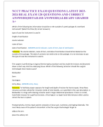 NCCT PRACTICE EXAM QUESTIONS LATEST 2023- 2024 REAL EXAM 120 QUESTIONS AND CORRECT  ANSWERS|DETAILED ANSWERS|ALREADY GRADED  A+