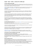 Samenvatting Engels VWO5 Alquin literature: The Middle Ages & Renaissance