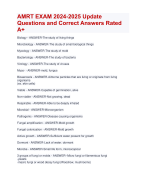 AMRT EXAM 2024-2025 Update  Questions and Correct Answers Rated  A+ | Verified AMRT EXAM 2024 Quiz with Accurate Solutions Allpass Aranking 