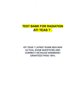 TEST BANK FOR RADIATION ATI TEAS 7 .