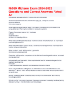 Nr599 Midterm Exam 2024-2025 Questions and Correct Answers Rated  A+ | Verified NR 599 Exam Update Latest Quiz with Accurate Solutions Aranking Allpass