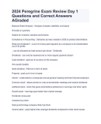 2024 Peregrine Exam Review Day 1 Questions and Correct Answers  AGraded  | Allerified Peregrine Exam Review Day 1 Quiz with Accurate Solutions Aranking Allpass