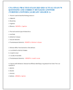 CNA FINAL PRACTICE EXAM 2023-2024 ACTUAL EXAM 70  QUESTIONS AND CORRECT DETAILED ANSWERS  (VERIFIED ANSWERS) |ALREADY GRADED A+